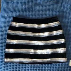 Jessica Simpson Low Rise sequin velvet mini skirt